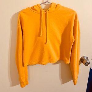 Yellow cropped sweater